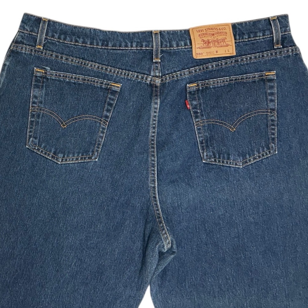 Vintage Levi Strauss 550 Relaxed Fit Tapered Leg Jeans Denim Size 24W Long - Picture 4 of 8